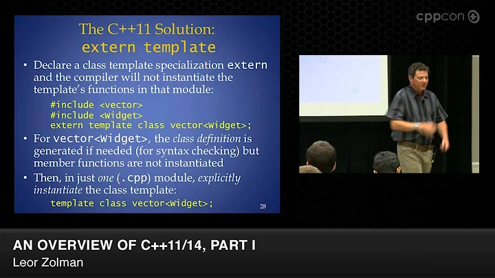 CppCon 2014: Leor Zolman " An Overview of C++11/14, Part I"