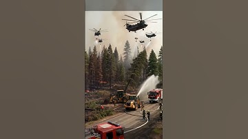 Massive Jungle Fire | Firefighters, JCB & Helicopters Battle Deadly Flames