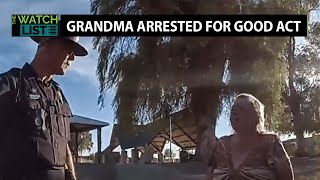 WATCH: Elderly Woman Arrested For Feeding Homeless