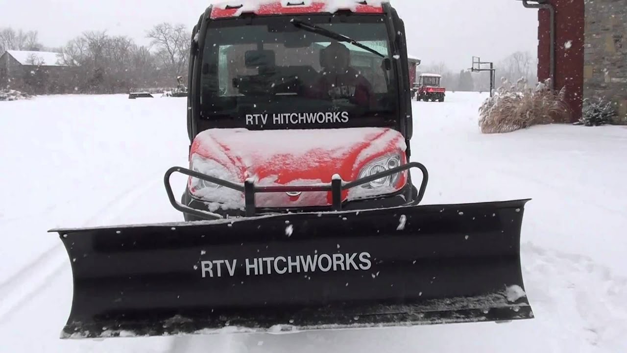 UTV Hitchworks Kubota RTV 1100 using the Plowboy and Hydraulic Kit