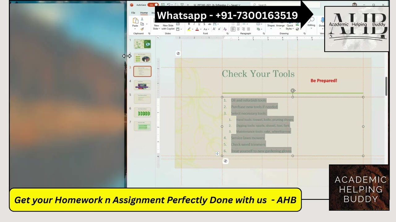 How to Complete PowerPoint Module 2 SAM Project 1b | Spring Gardening Tips Shelly Cashman