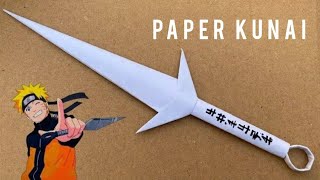 DIY Paper Kunai | Naruto Ninja Weapon Tutorial  #kunaiknife #naruto