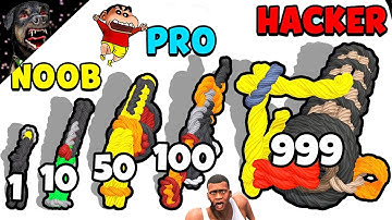 SHINCHAN NOOB VS PRO VS HACKER IN GAND GUN RUN WITH SHINCHAN AND FRANKLIN | DREAM SQUAD OP