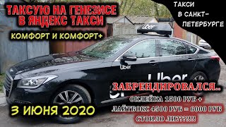 Видео 3 июня 2020 забрендировал машину, получил приоритет, рабочая смена не получилась. (автор: Таксую на Генезисе)