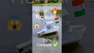 🔥 Finally 100% Complete ✅ Powerful Rc Boat 💪 #shorts