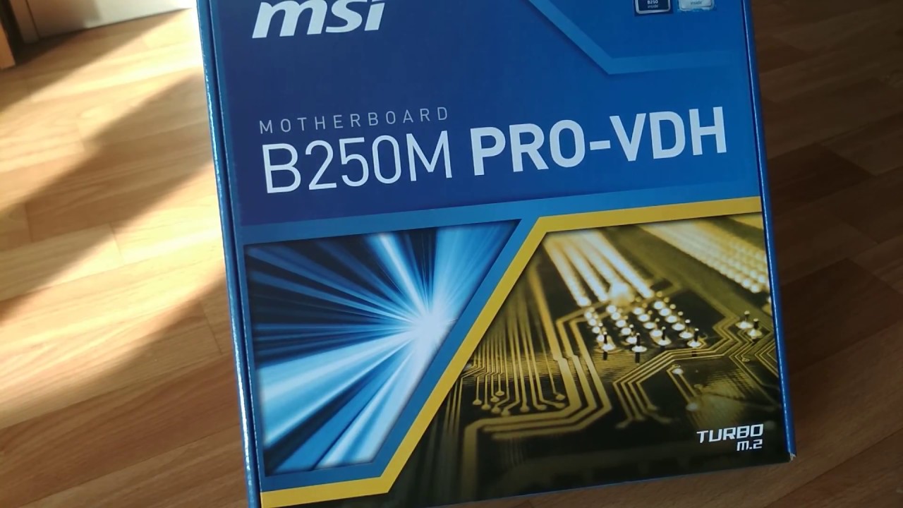 Материнская плата MSI B250 M Распаковка и обзор