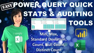 must know power query quick stats & auditing tools