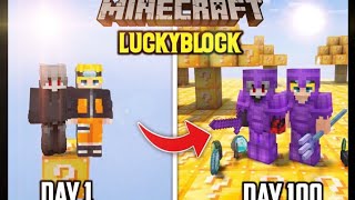 “Minecraft One Block Lucky Block Challenge 😱”