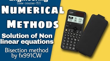 Bisection Method on Casio fx-991CW | Solve Nonlinear Equations Easily | Numerical Methods