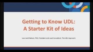 Getting to Know UDL: A Starter Kit of Ideas