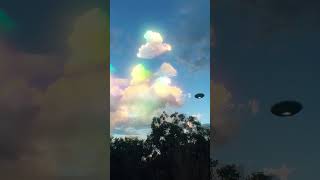 Crazy Rainbow Clouds ⛅️ 🌈 #shorts