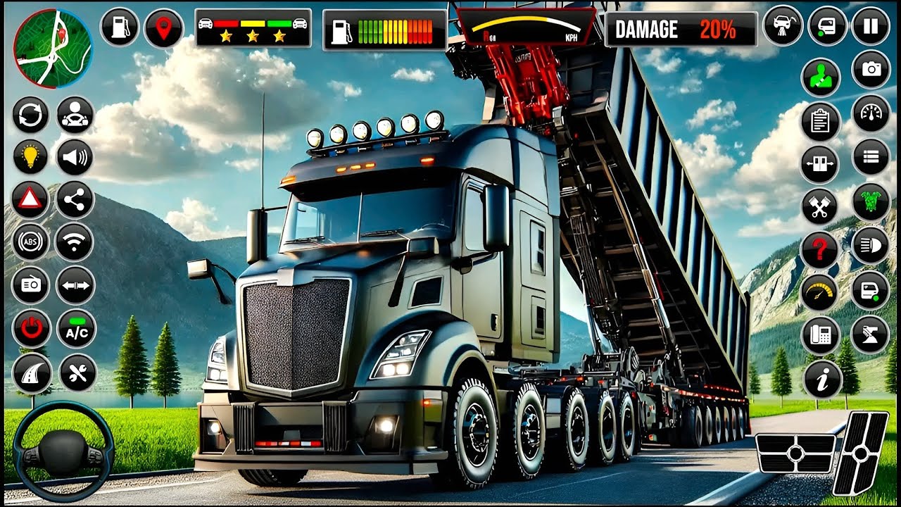 US Cargo Truck Driving Simulator 3D Heavy Cargo Transporter Truck