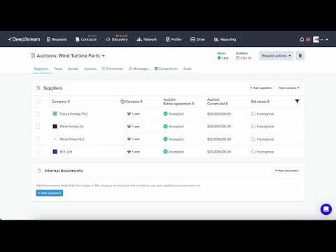 DeepStream - eAuctions - video from DeepStream