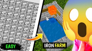 I MADE This Op IRON Farm In MINECRAFT | Easy IRON Farm In Minecraft