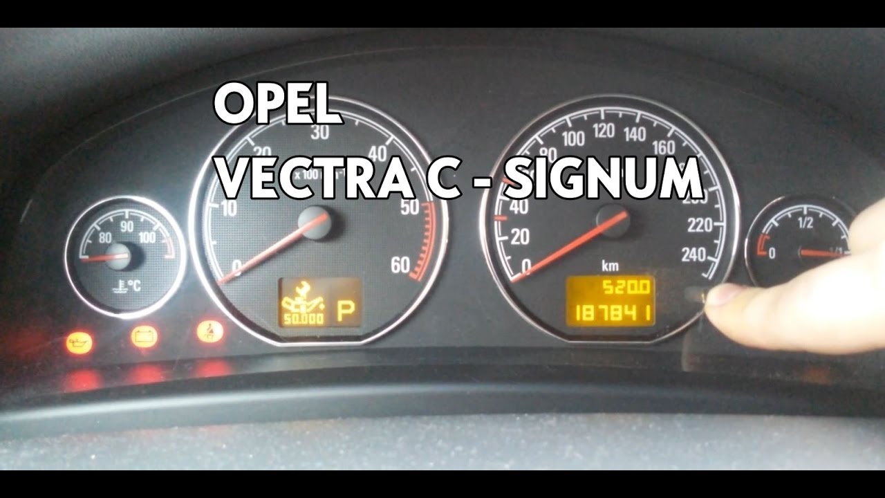 Kontrolki Opel Vectra Moto