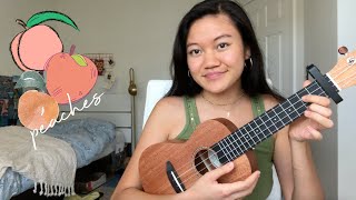 Justin Bieber - Peaches UKULELE TUTORIAL *easy*