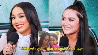 Roxanne Perez and Lyra Valkyria on AJ Lee Return, Advice from Becky Lynch, CM Punk Family Photo Resimi