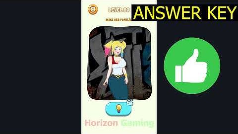 Tricky Mind Delete One Part LEVEL 80 Make her popular - Gameplay Walkthrough Android IOS