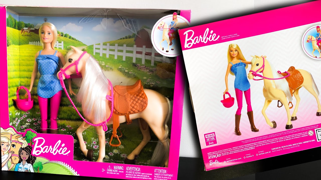 Barbie Doll & Horse Playset EvaNia Toy Review YouTube
