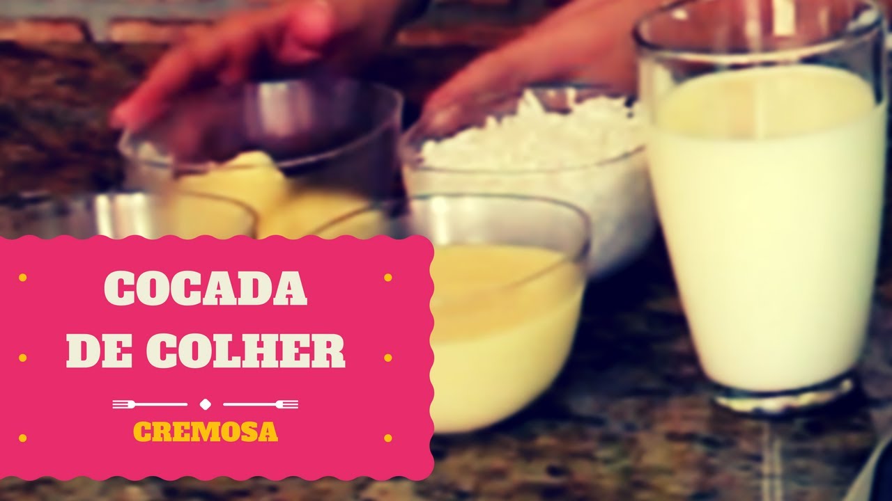 COCADA DE COLHER CREMOSA COM LEITE CONDENSADO - RECEITA