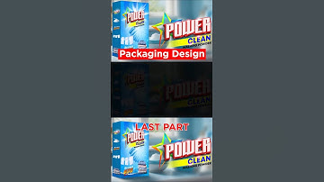 Ontwerp van wasmiddelverpakkingen met PS + AI | Deel 8 van 8 #shorts