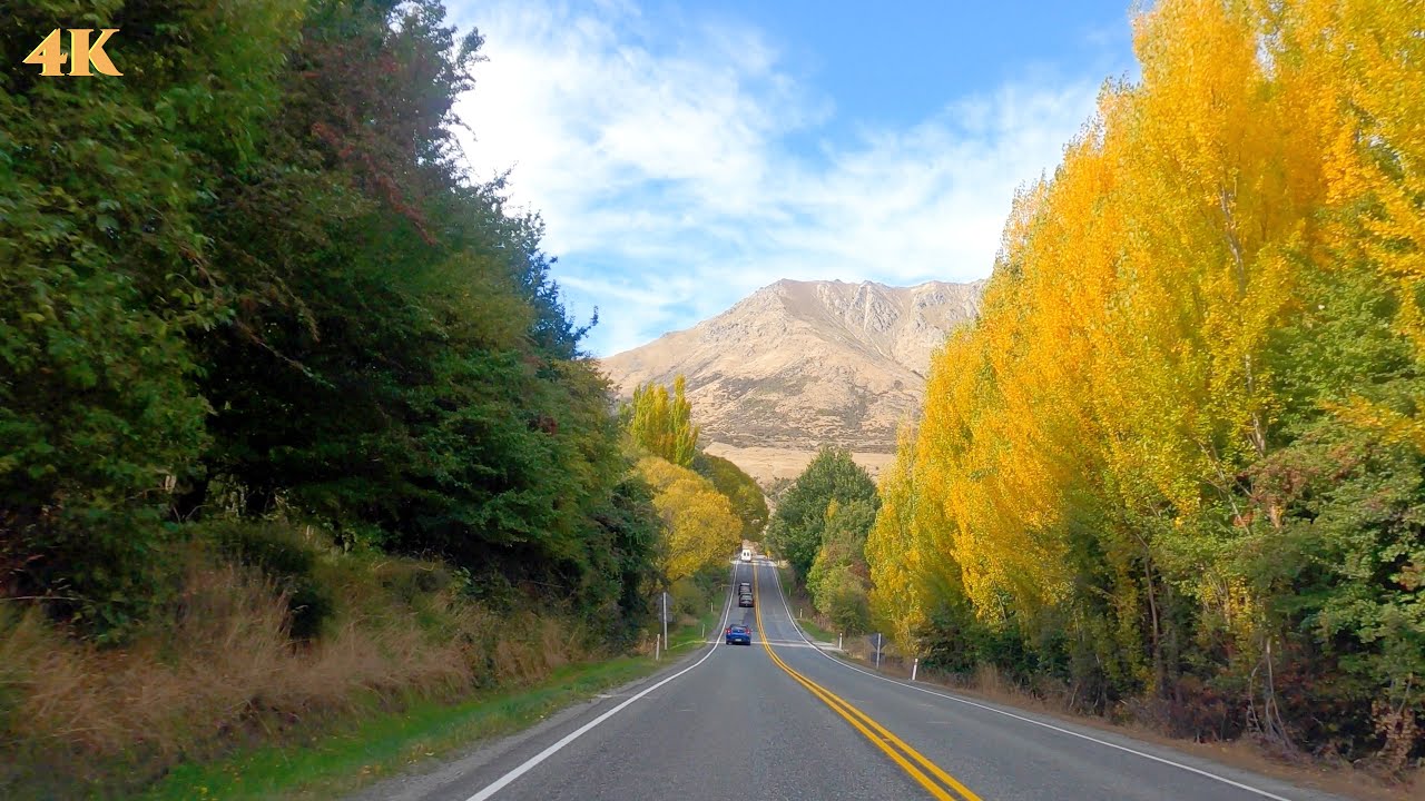 Queenstown Autumn Drive 2022 4K Frankton to Hanley's Farm New