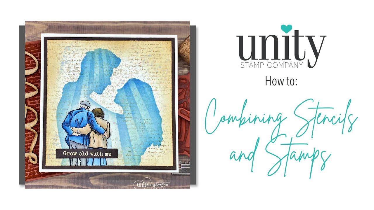 Unity Quick Tip: Stamping Over a Stenciled Design - YouTube