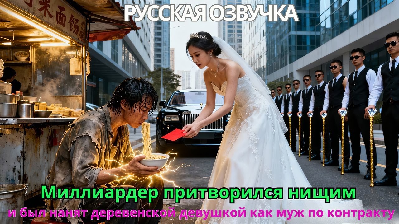 Миллиардер притворился нищим и был нанят деревенской девушкой как муж по контракту#дорама #drama