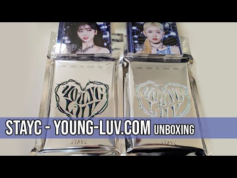 STAYC - YOUNG-LUV COM Album Unboxing - YouTube