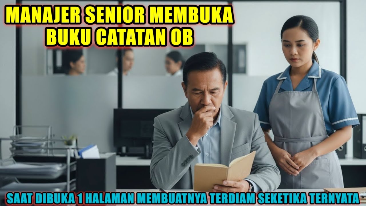 KISAH NYATA‼️ Manajer senior membuka buku catatan cleaning service, satu halaman membuatnya terdiam