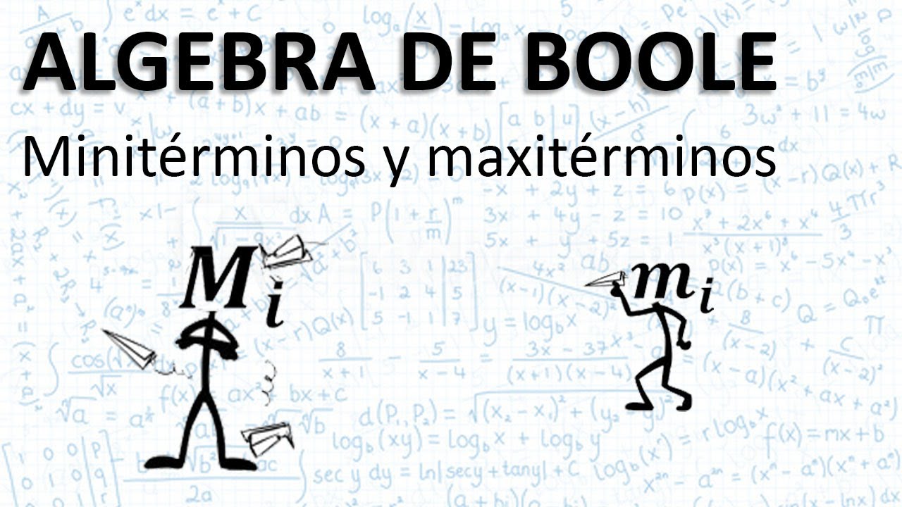 Minitérminos y maxitérminos Algebra de Boole YouTube