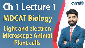 MDCAT Biology - Ch.1 Light and electron microscope Animal plant cells Lecture Series - MDCAT Biology