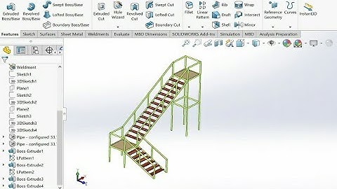 #Wooden type stair design with solidworks how to use wooden type step stair design with solidworks#