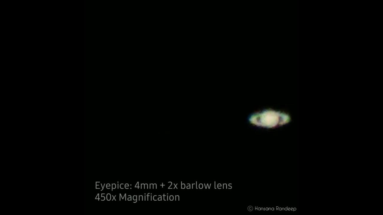 Saturn through my Telescope ( Comparing different magnifications 36x