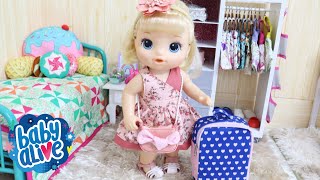 BABY ALIVE OLIVIA COMPROU VESTIDO NOVO PRA FESTA DA AMIGA