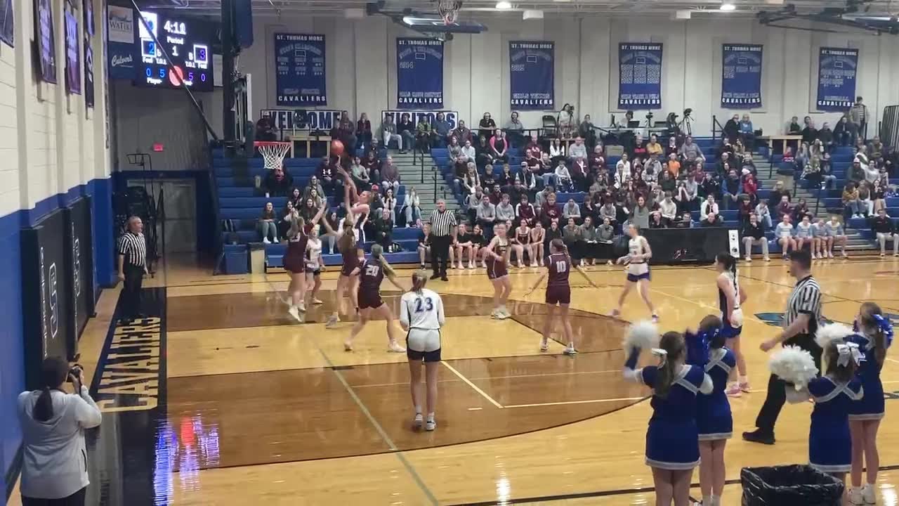 st-thomas-more-girls-basketball-hosts-spearfish-on-tuesday-youtube
