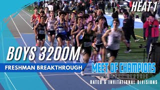 2025 TF - Meet of Champions Distance Classic - Boys 3200M Invite Frosh/Soph - Heat 1