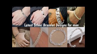 Latest Silver Bracelet Designs for Men || Trending Silver Bracelet For Gents || Bracelet 2024 - AVJ