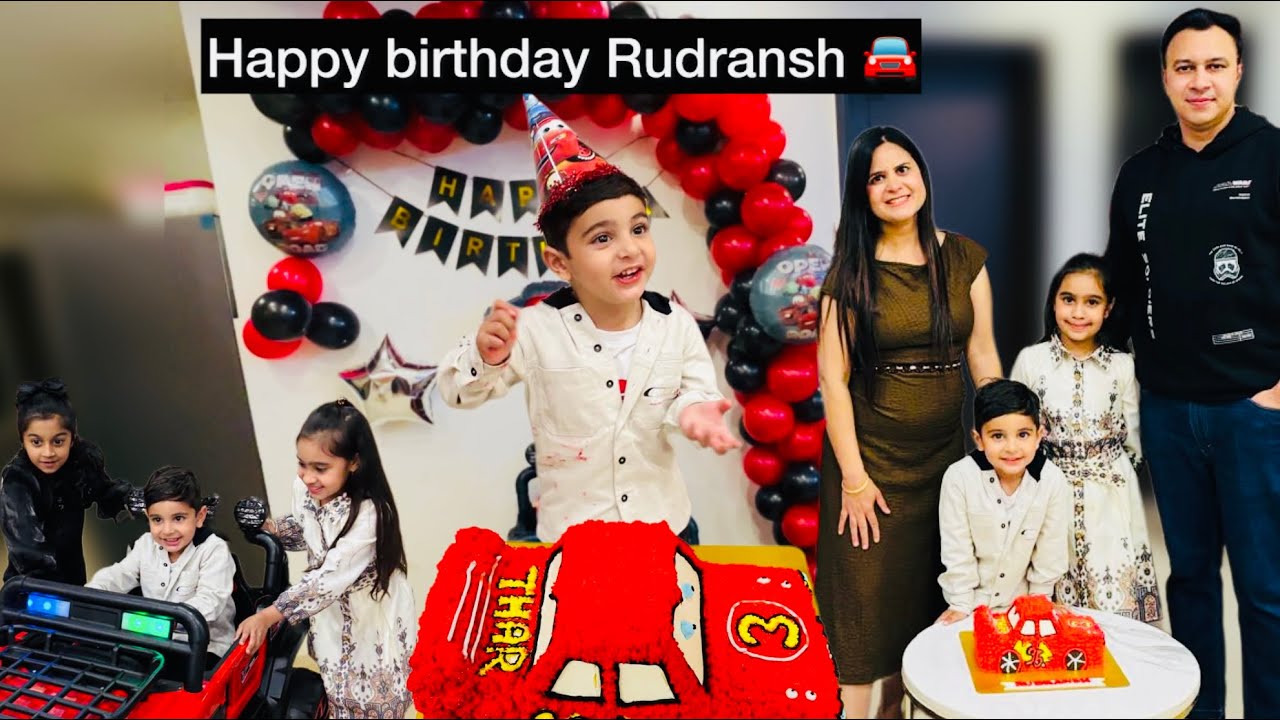 Rudransh ka 3rd birthday with lots of masti, Games, Dance and lots of fun 🥳🚘
