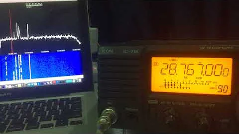 QSO on  DXTO, The QO-100  trnasverter @ 10m Band