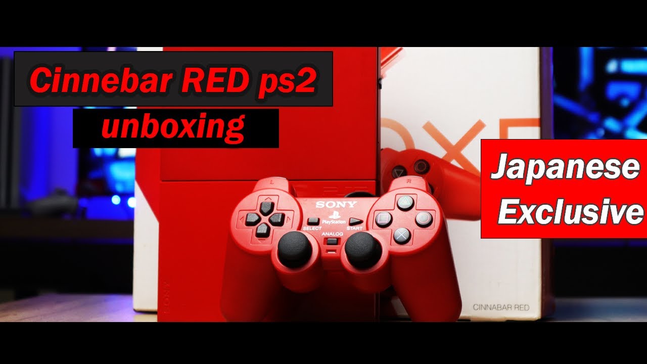 Red Playstation 2 Unboxing Japanese exclusive   ASMR