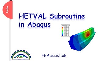 Abaqus HETVAL subroutine. A tutorial for HETVAL in Abaqus.