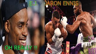 BREAKING NEWS: ERROL SPENCE IS BASIC, NOT SPECIAL I'LL WALK RIGHT THREW HIM ! SAY'S JARON ENNIS !
