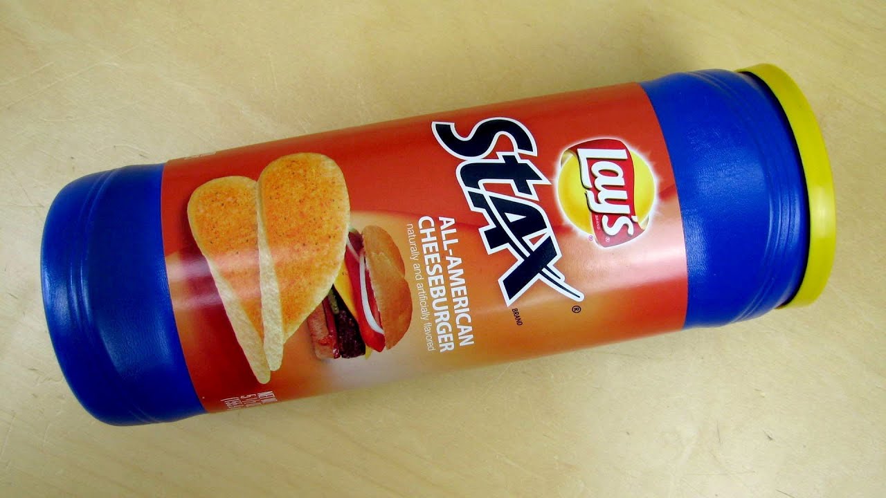 cheddar cheese nutrition facts Lay's Stax - All American Cheeseburger