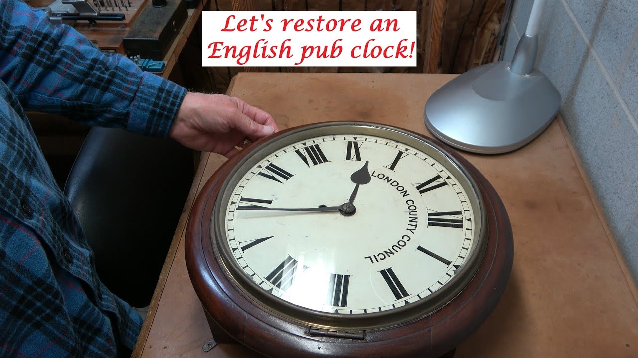 Restoration of an English pub clock