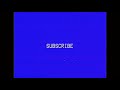SUBSCRIBE Graphic VHS Blue Screen Chroma Key End Screen