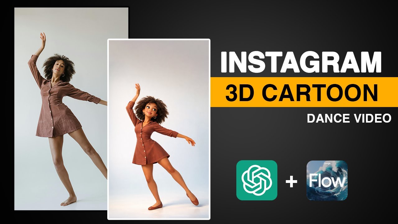 Instagram 3D Cartoon Dance Video Edit | How To Make Viral Baby Ai Dance ...