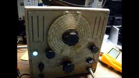 Circa 1946 Triplett model 2432 RF signal generator repair