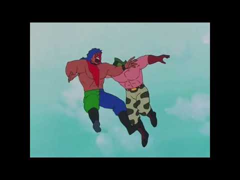 Kinnikuman soldier uses the napalm stretch