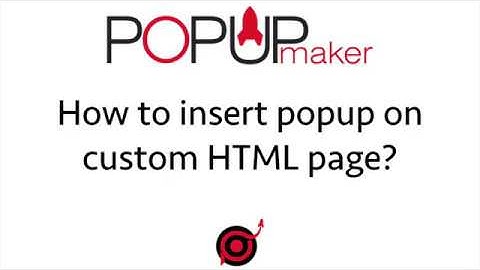How to insert popup on custom Website HTML page?